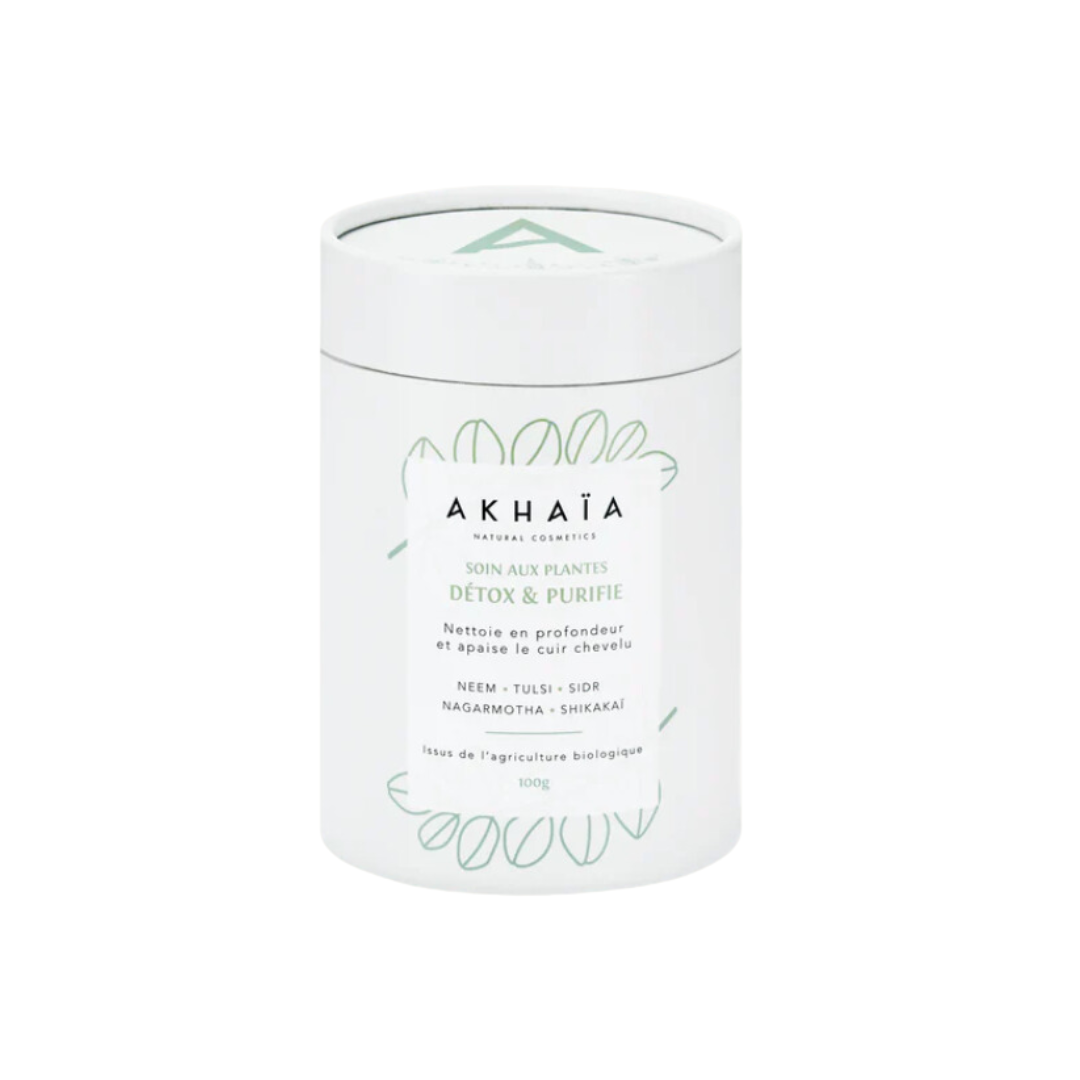 Soin aux poudres de plantes Détox & Purifie 100g Akhaïa Cosmetics - BASYKA BOX