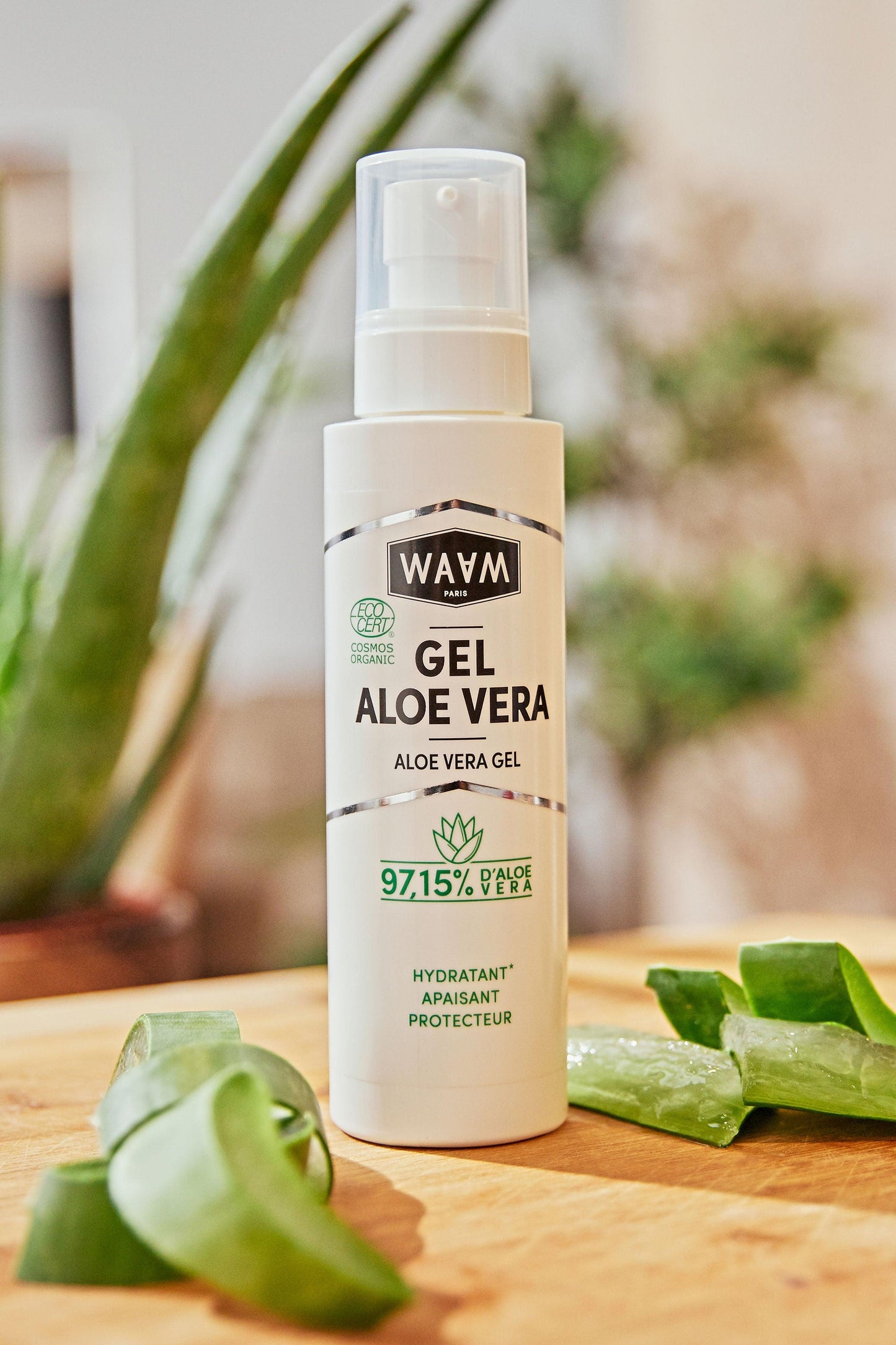 Gel d'Aloe vera bio 100mL I Waam Cosmetics
