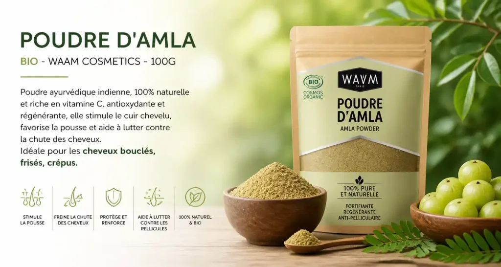 Poudre d&rsquo;Amla BIO Waam Cosmetics 100g