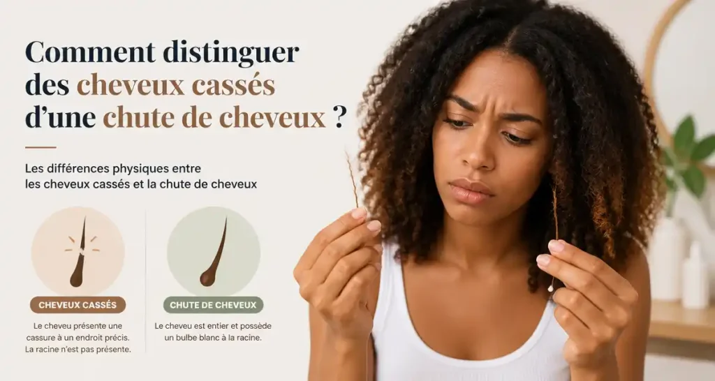 Comment distinguer des cheveux cassés d’une chute de cheveux ?