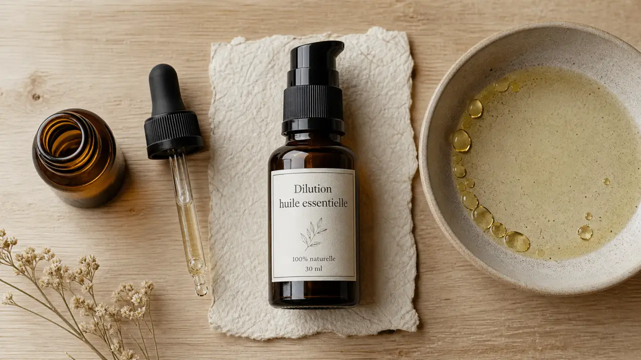 dilution huile essentielle : sécuriser le dosage avant application