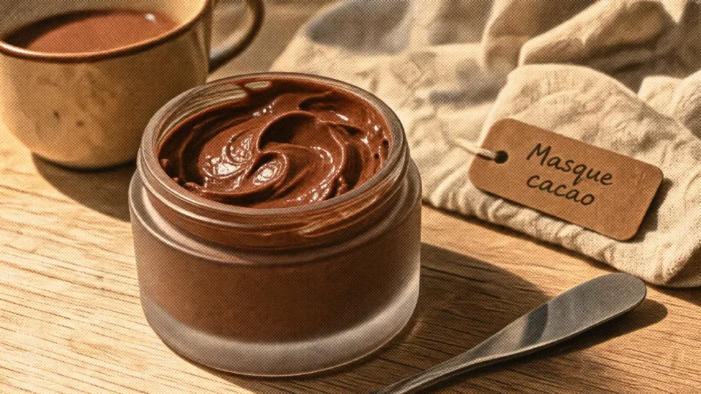 Masque chocolat visage : éclat, confort et 15 minutes de pose, prêt à l’emploi ou maison