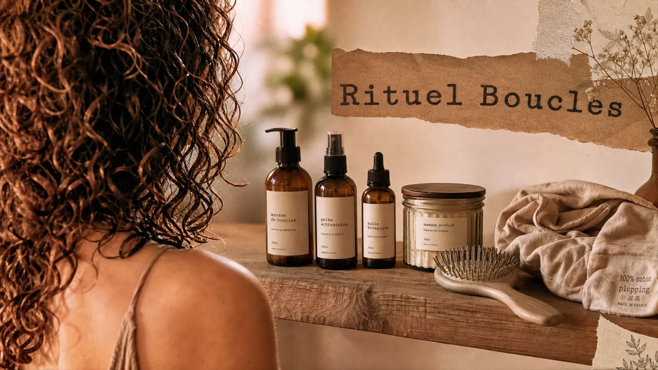 Produit cheveux bouclés : scrunch et plopping sur cheveux bouclés