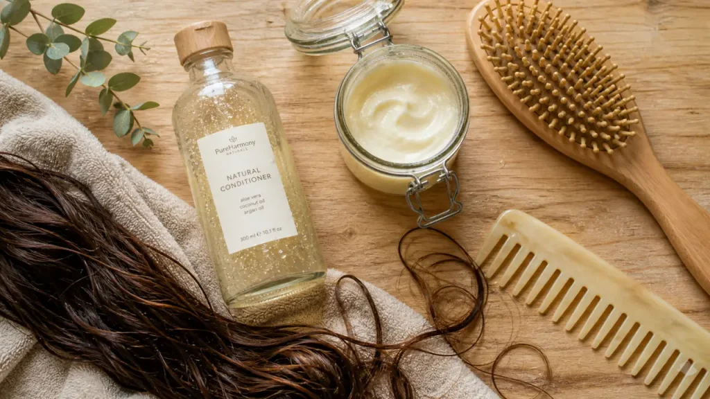 Après-shampoing naturel : 2 à 5 minutes pour démêler sans alourdir