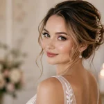 Coiffure et maquillage de mariage naturels jusqu’au soir