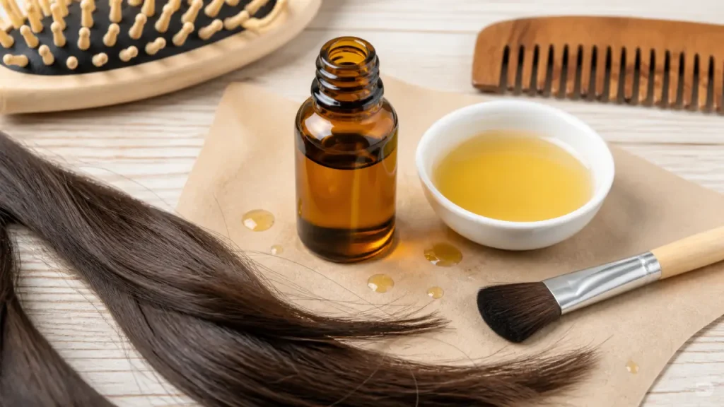 Huile de jojoba pour les cheveux : réguler le sébum, protéger les pointes et calmer les frisottis
