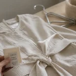 Robe en coton bio avec label GOTS sur tissu bio