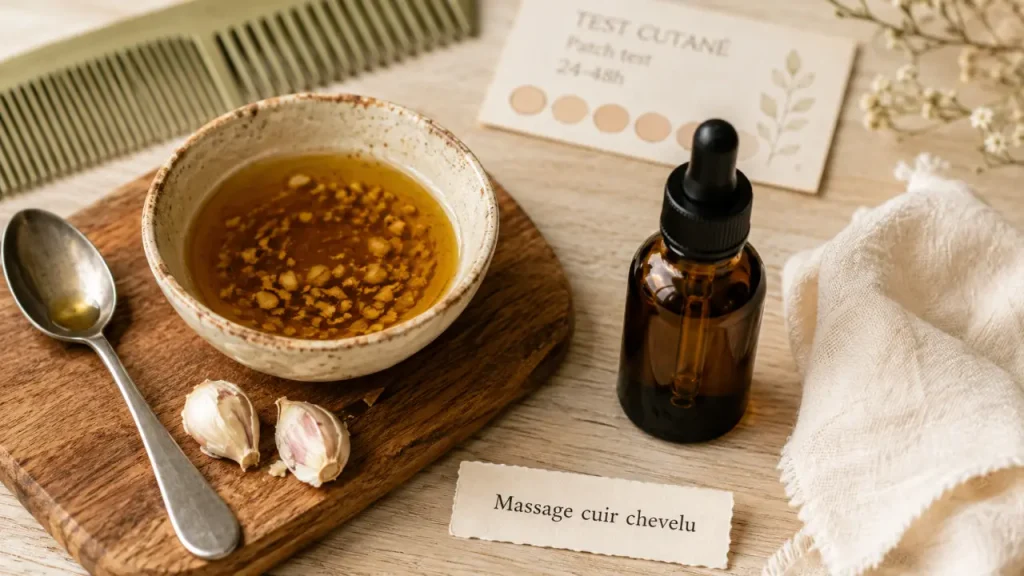 Ail sur les cheveux : pourquoi l’application pure peut irriter le cuir chevelu