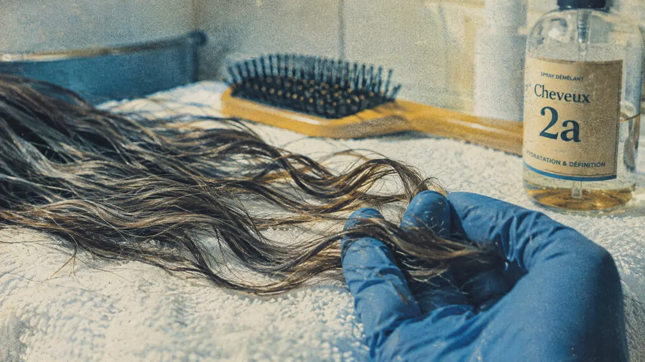 Cheveux 2a : ondulations légères, sans effet lourd