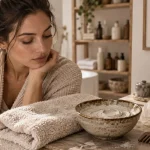 Comment éclaircir une coloration trop foncée naturellement : masque argile blanche et bol