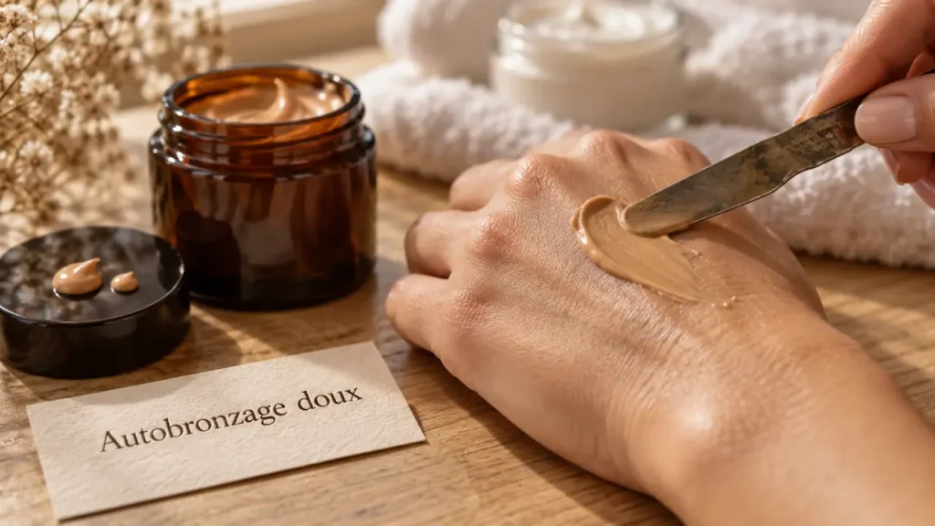 Crème visage autobronzante : construisez un hâle progressif sans démarcation