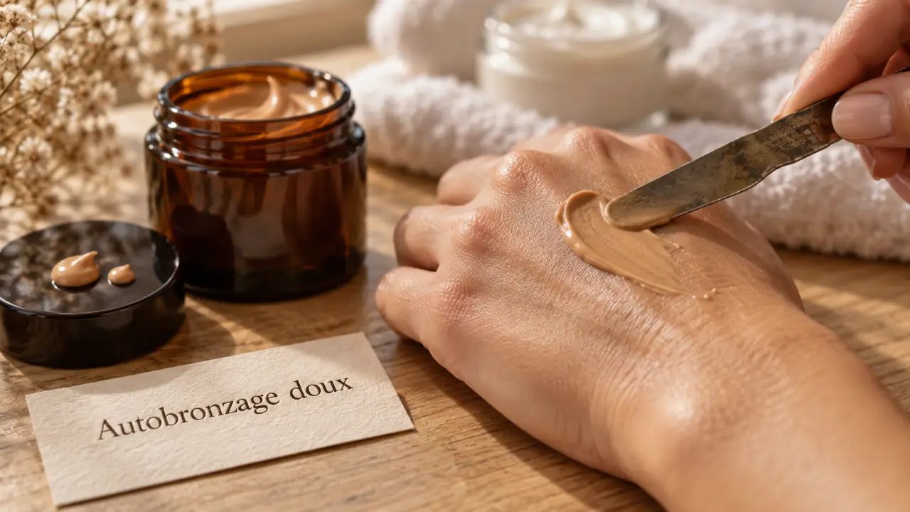 Crème visage autobronzante pour hâle progressif sans démarcation