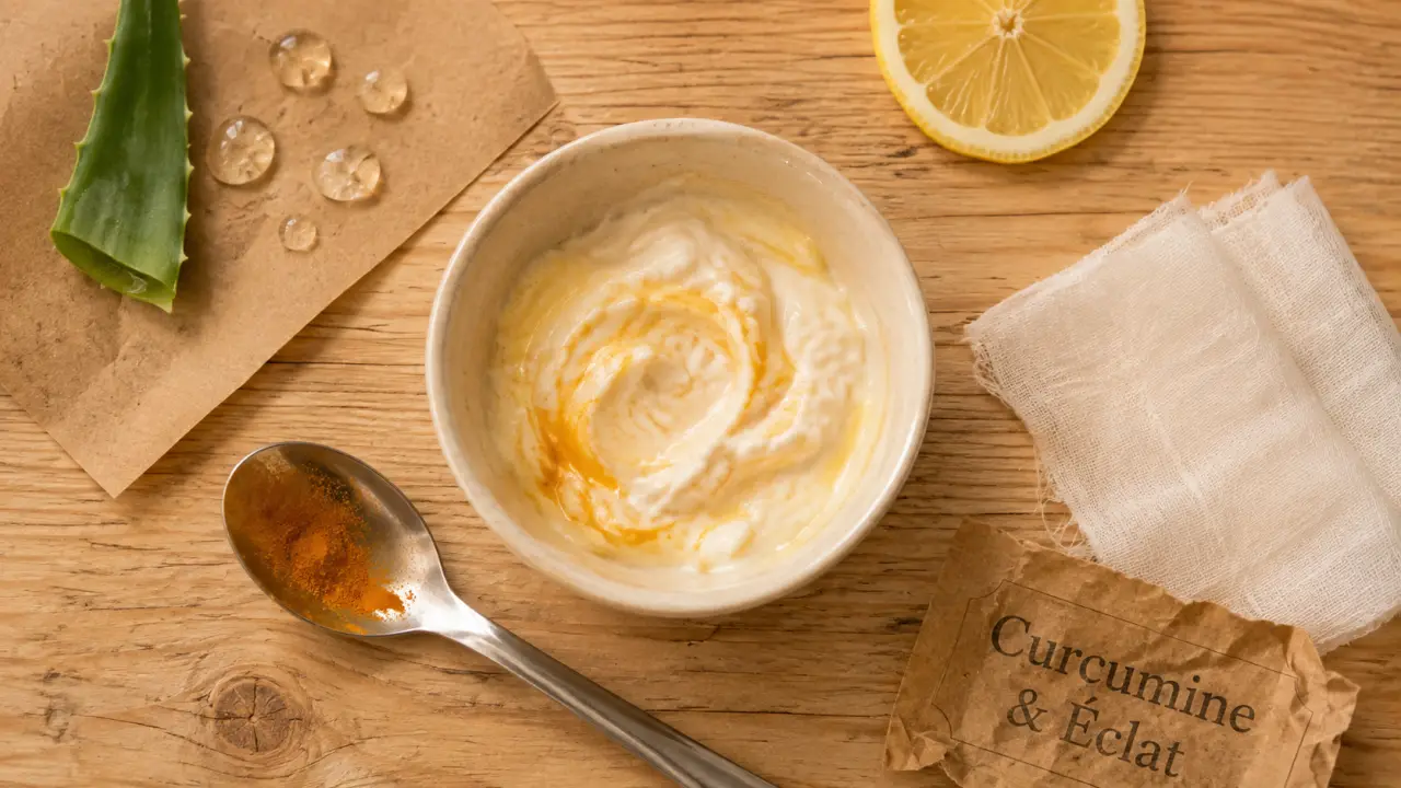 Masque au curcuma : curcuma bienfaits sur la peau, éclat et rougeurs