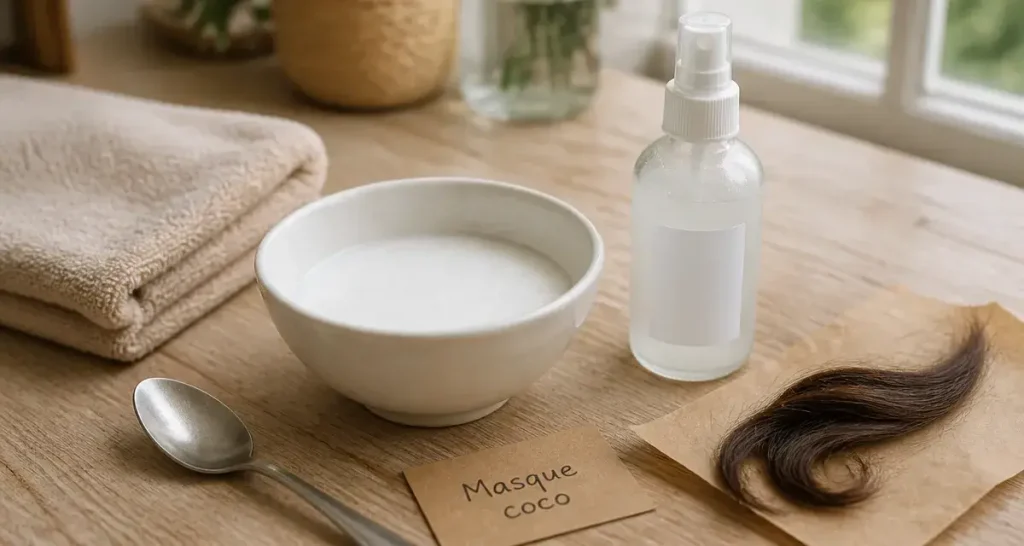 Lait de coco sur les cheveux : le guide pour une hydratation profonde sans effet gras