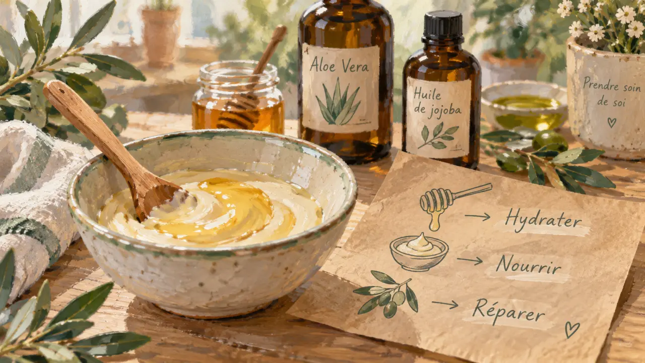 Cheveux naturel soin : masque maison hydratant