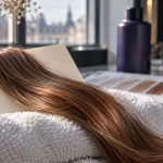 Neutraliser reflet roux naturellement avec correcteur violet sur cheveux châtain