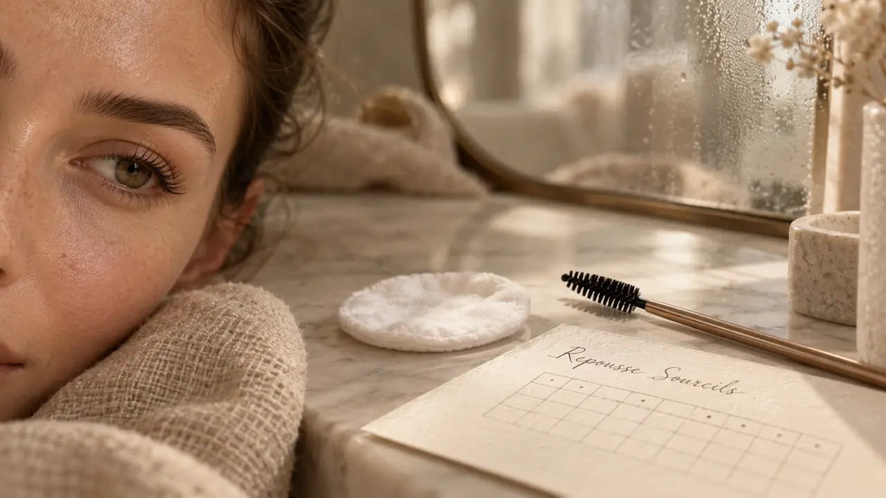 Repousse du sourcil : routine simple en salle de bain