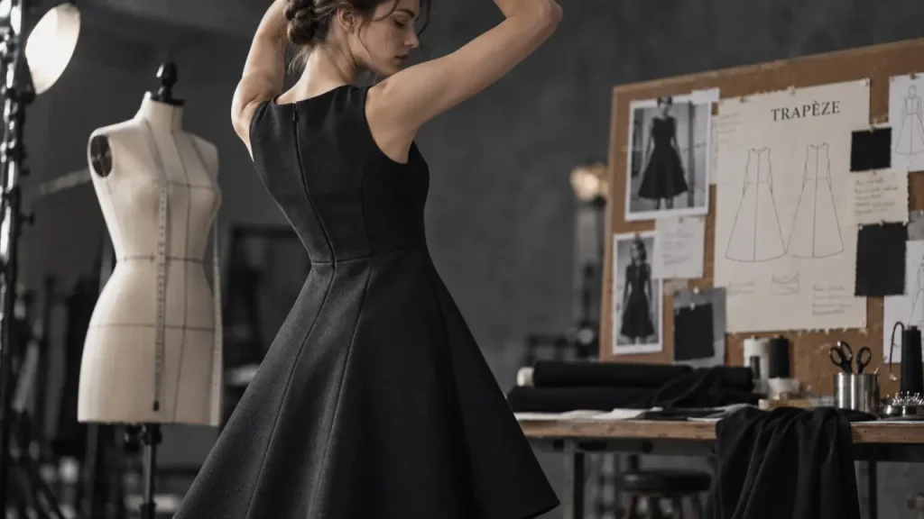 Robe trapèze femme : une coupe confortable qui structure la silhouette sans marquer les hanches