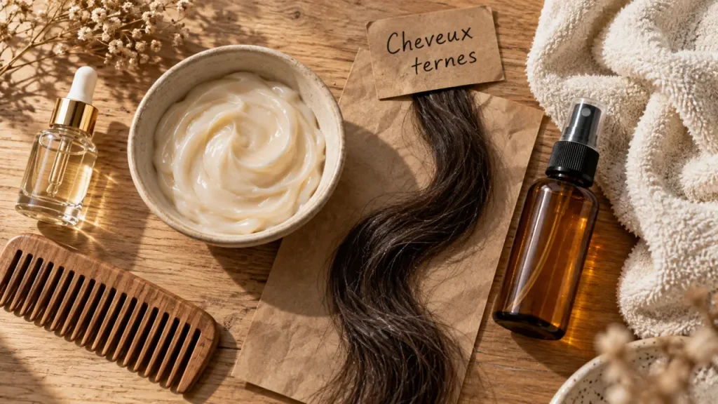 Cheveux ternes : le soin qui alourdit la fibre au lieu de raviver l’éclat